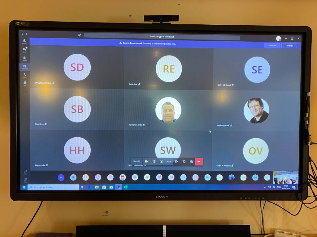 Klubbledermøte på Teams Foto: Rebecca Bjerga